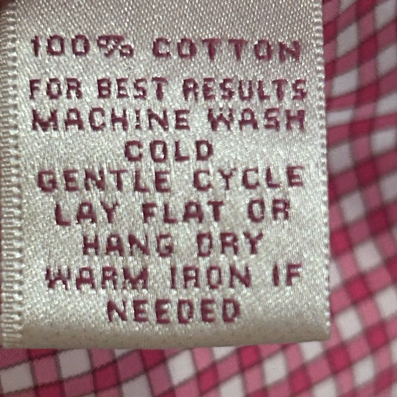 Peter Millar Men’s Large Pink Micro Checkered Button Down Shirt - Picture 3 of 5